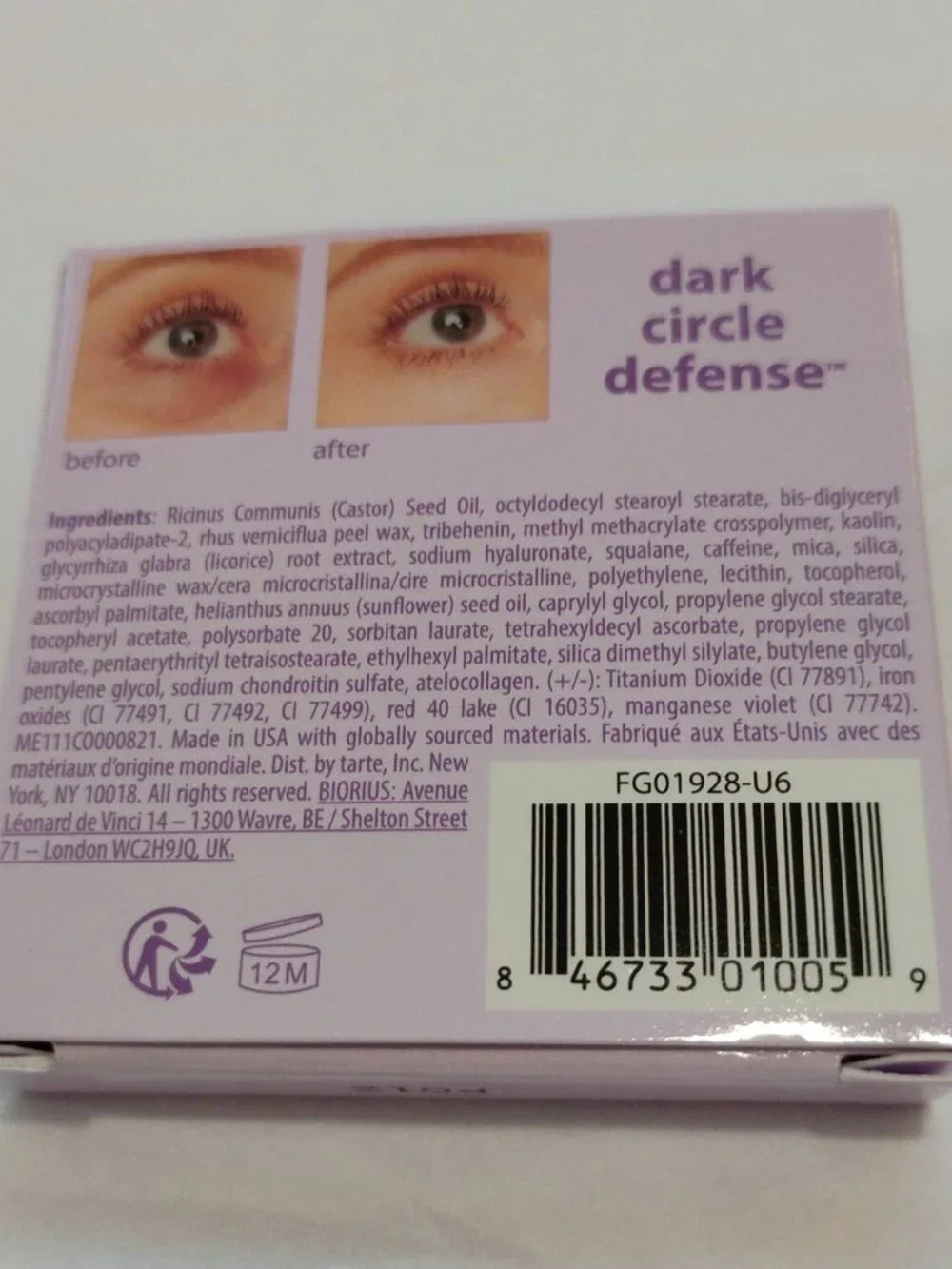 tarte Dark Circle Defense CC Undereye Corrector Shade 'Light-Medium Peach'- NWT